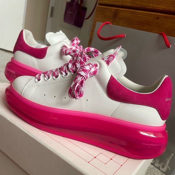Alexander McQueen Shoes - AlexanderMcQueen pink and white sneakers. Worn only once.